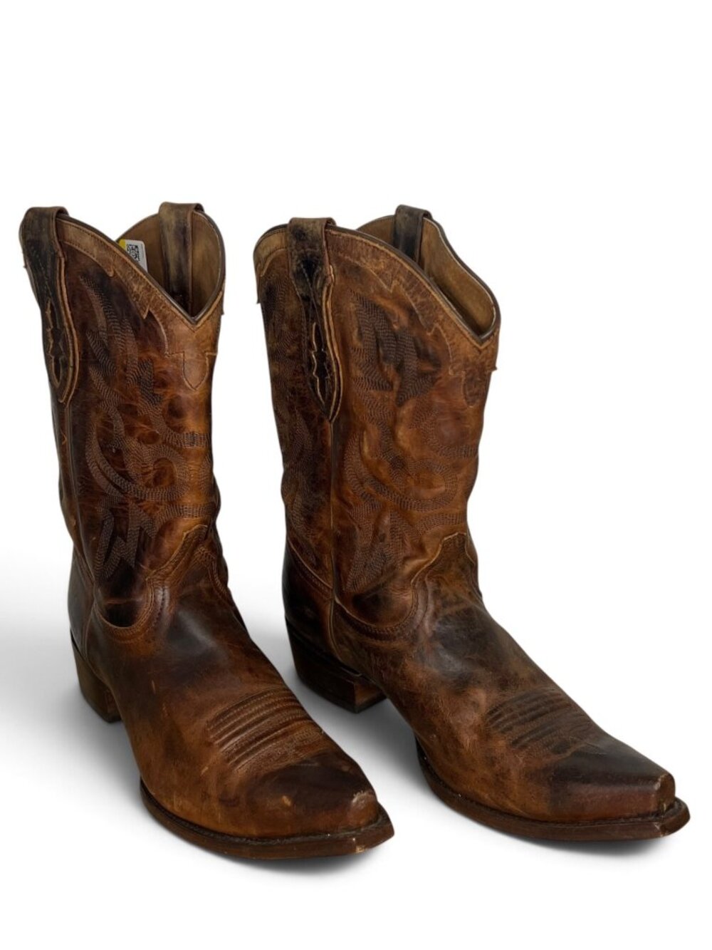 Cody James Men's Whitelhall Western Cowboy Boots Snip toe in Brown Size 14 D